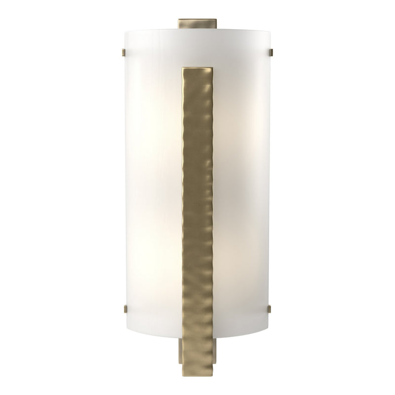 Hubbardton Forge 206729-SKT-86-BB0420 Two Light Wall Sconce, Modern Brass