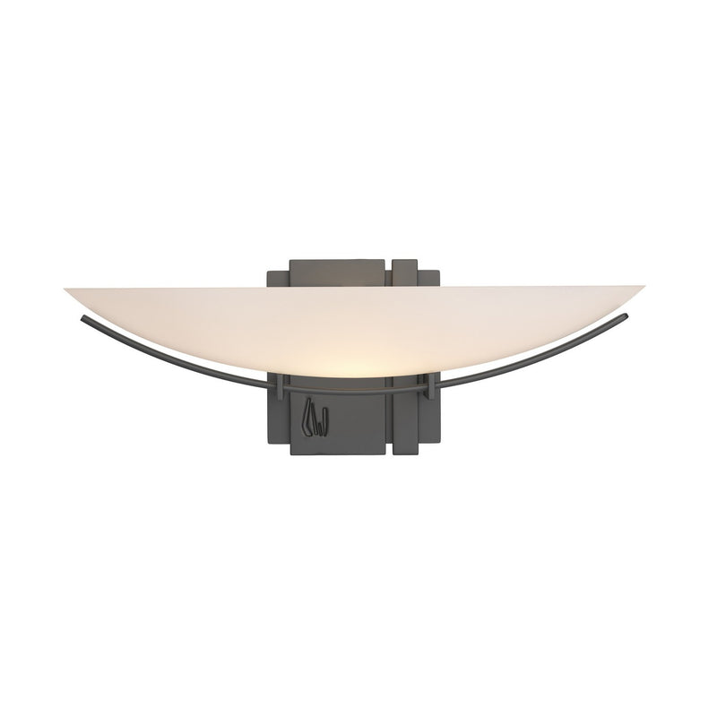 Hubbardton Forge 207370-SKT-10-GG0090 One Light Wall Sconce, Black