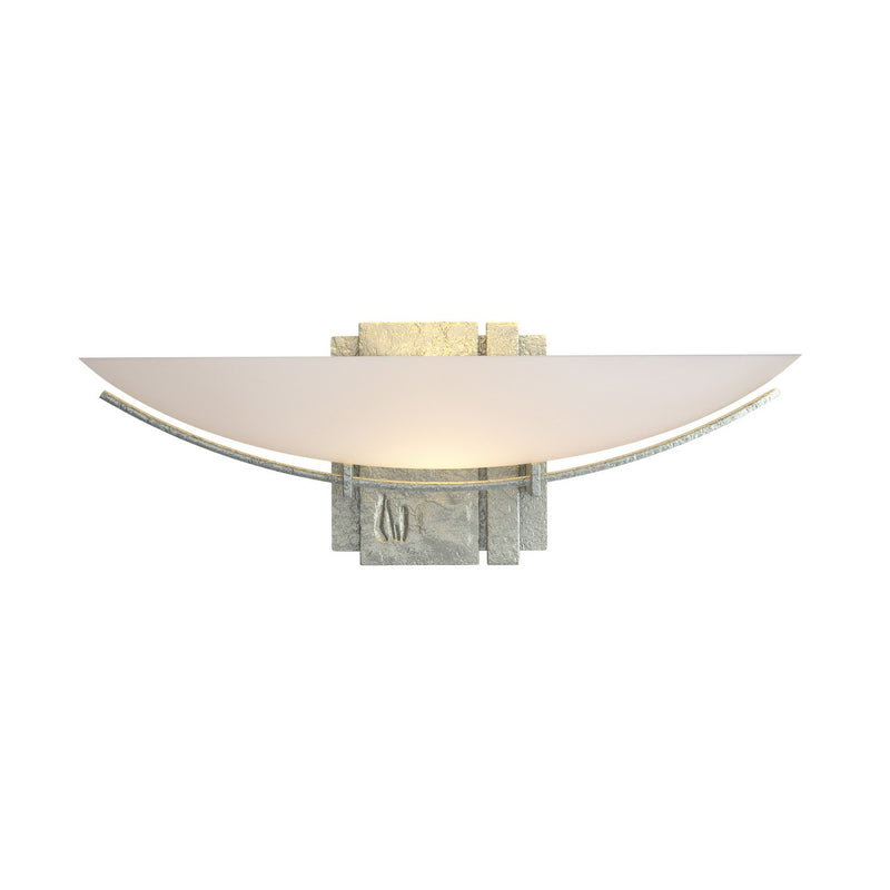 Hubbardton Forge 207370-SKT-82-GG0090 One Light Wall Sconce, Vintage Platinum