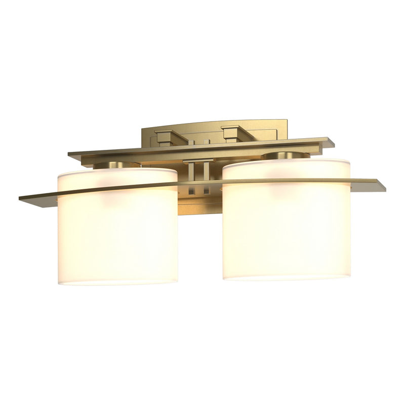 Hubbardton Forge 207522-SKT-86-GG0182 Two Light Wall Sconce, Modern Brass