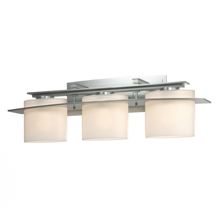 Hubbardton Forge 207523-SKT-82-GG0182 Three Light Wall Sconce, Vintage Platinum