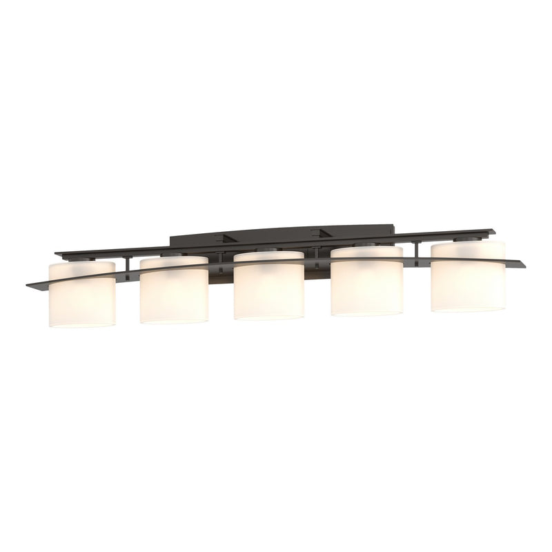 Hubbardton Forge 207525-SKT-14-GG0182 Five Light Wall Sconce, Oil Rubbed Bronze