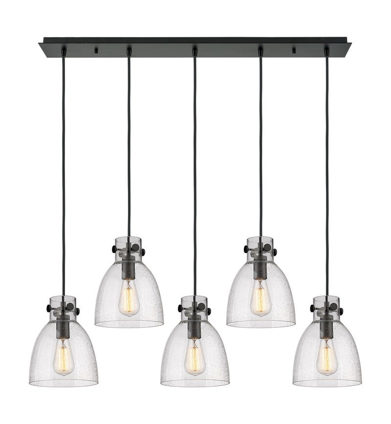 Innovations 125-410-1PS-BK-G412-8SDY LED Linear Pendant, Matte Black