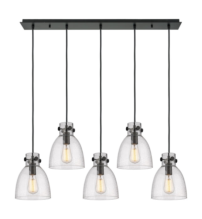 Innovations 125-410-1PS-BK-G412-8SDY LED Linear Pendant, Matte Black
