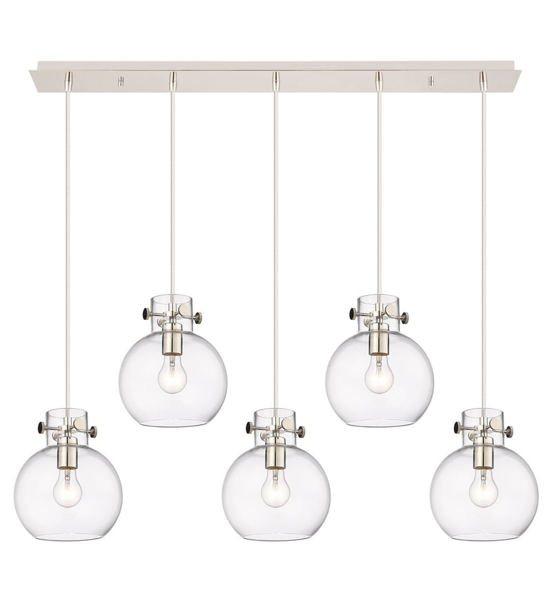 Innovations 125-410-1PS-PN-G410-8CL LED Linear Pendant, Polished Nickel