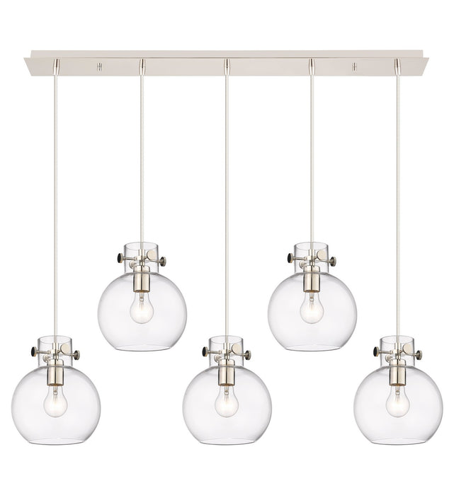 Innovations 125-410-1PS-PN-G410-8CL LED Linear Pendant, Polished Nickel