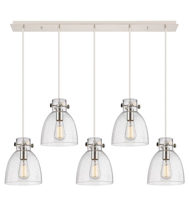 Innovations 125-410-1PS-PN-G412-8SDY Eight Light Linear Pendant, Polished Nickel