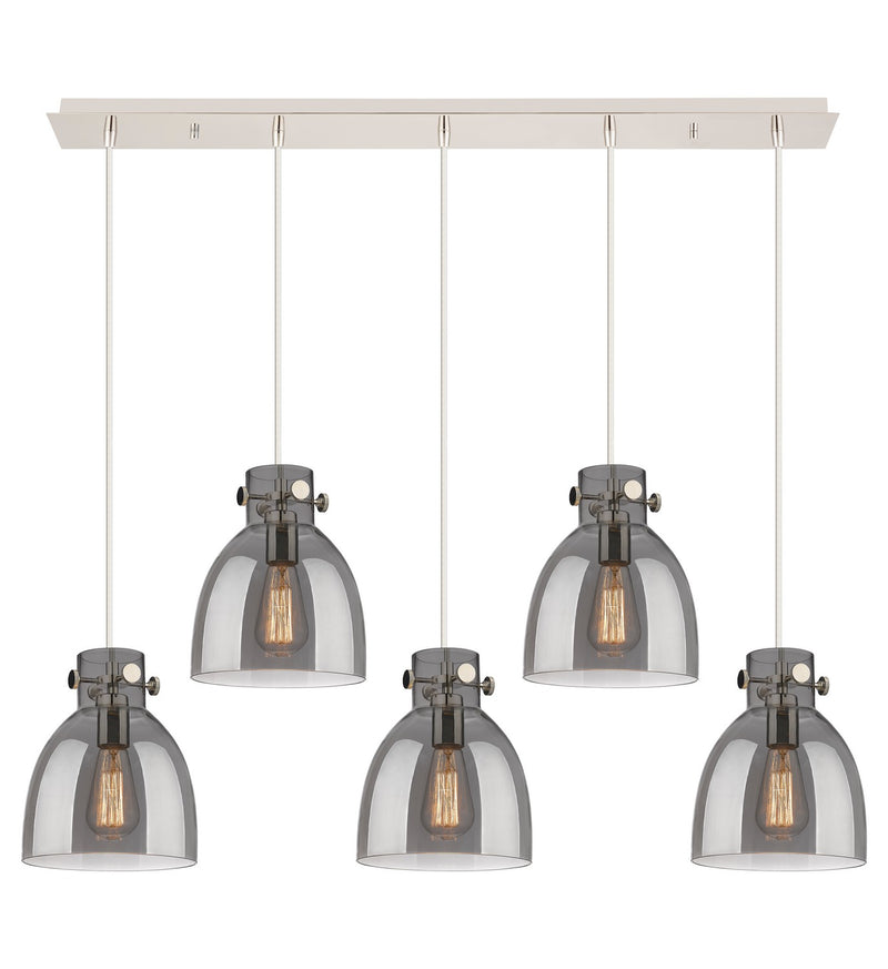 Innovations 125-410-1PS-PN-G412-8SM One Light Linear Pendant, Polished Nickel