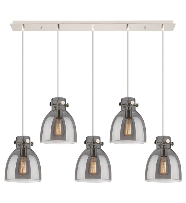 Innovations 125-410-1PS-PN-G412-8SM One Light Linear Pendant, Polished Nickel
