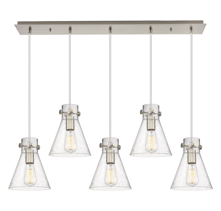 Innovations 125-410-1PS-SN-G411-8SDY Two Light Linear Pendant, Brushed Satin Nickel