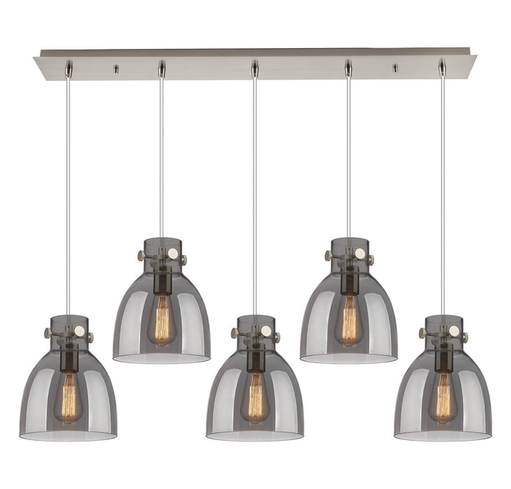 Innovations 125-410-1PS-SN-G412-8SM Eight Light Linear Pendant, Brushed Satin Nickel