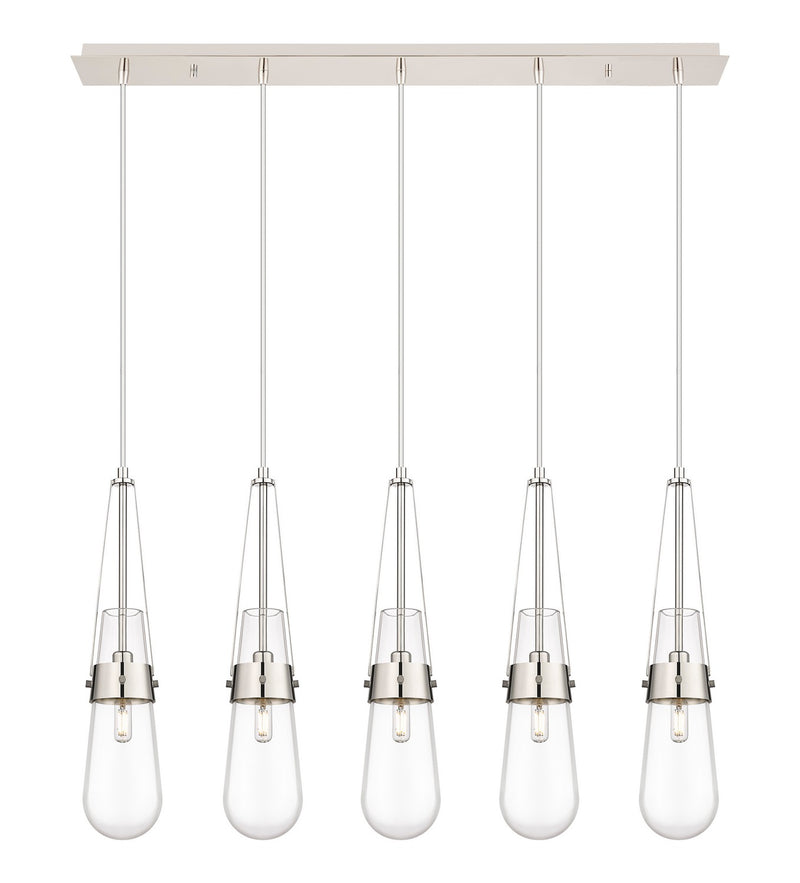 Innovations 125-452-1P-PN-G452-4CL LED Linear Pendant, Polished Nickel