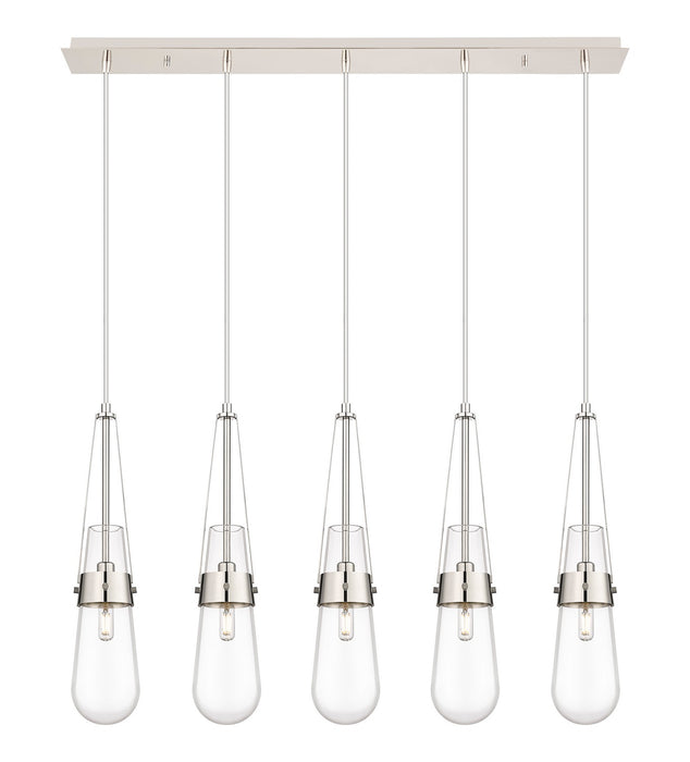 Innovations 125-452-1P-PN-G452-4CL LED Linear Pendant, Polished Nickel