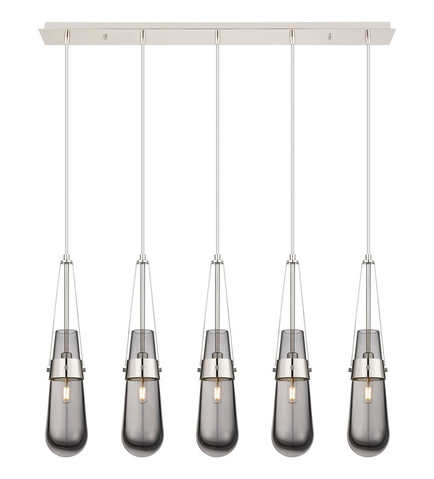 Innovations 125-452-1P-PN-G452-4SM LED Linear Pendant, Polished Nickel