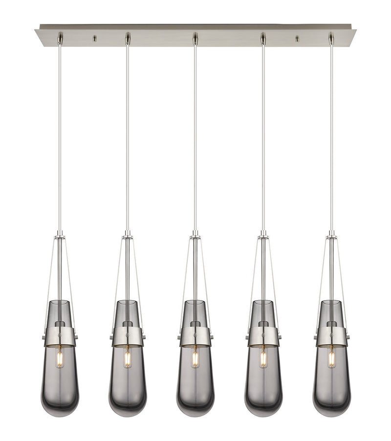 Innovations 125-452-1P-SN-G452-4SM LED Linear Pendant, Brushed Satin Nickel