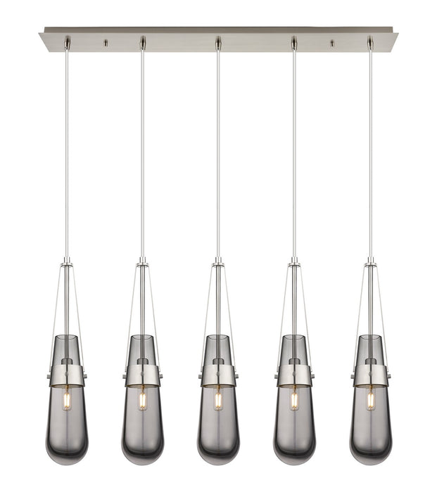 Innovations 125-452-1P-SN-G452-4SM LED Linear Pendant, Brushed Satin Nickel