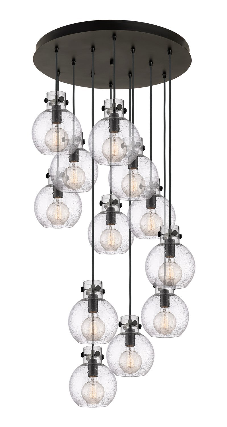 Innovations 126-410-1PS-BK-G410-8SDY 12 Light Pendant, Matte Black