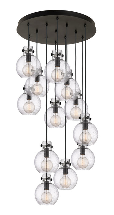 Innovations 126-410-1PS-BK-G410-8SDY 12 Light Pendant, Matte Black