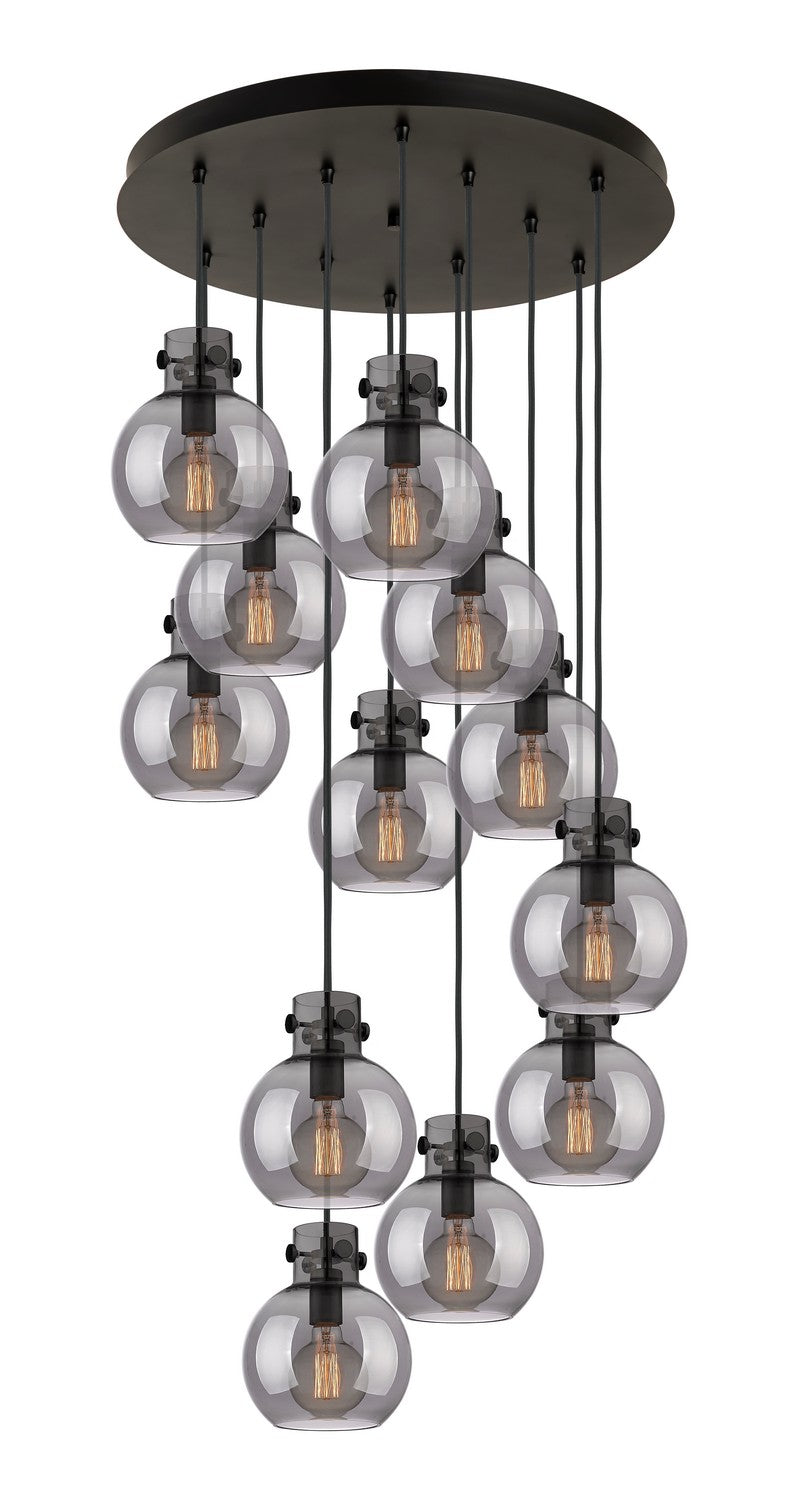 Innovations 126-410-1PS-BK-G410-8SM 12 Light Pendant, Matte Black