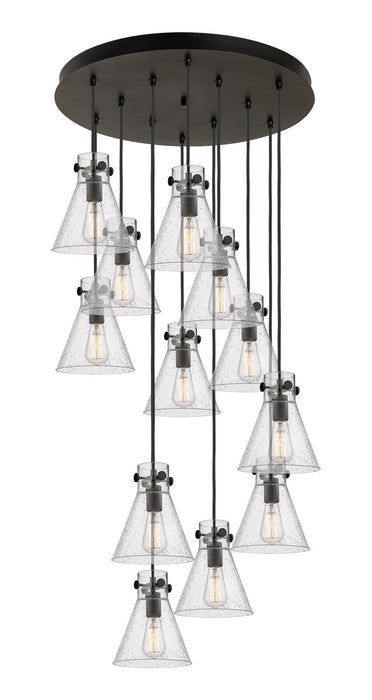 Innovations 126-410-1PS-BK-G411-8SDY 12 Light Pendant, Matte Black