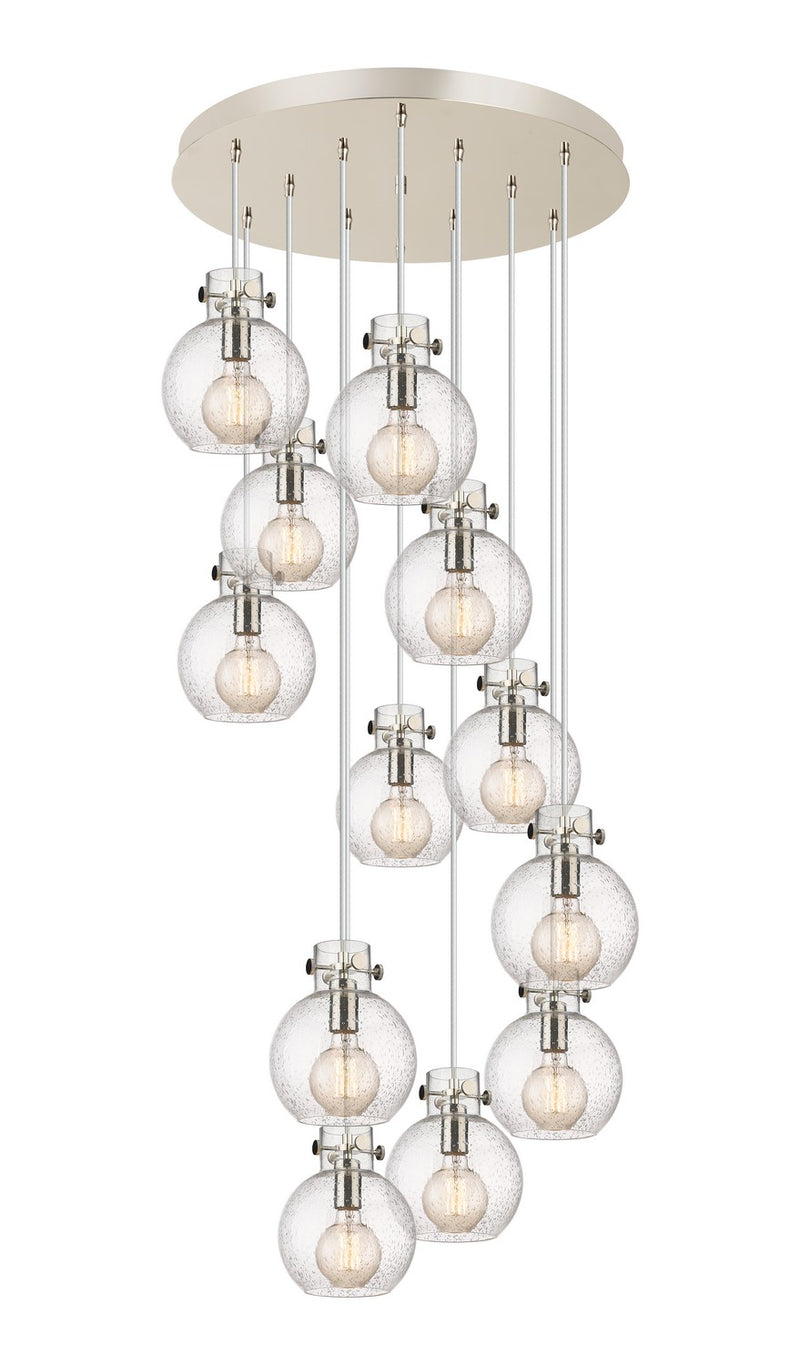 Innovations 126-410-1PS-PN-G410-8SDY 12 Light Pendant, Polished Nickel