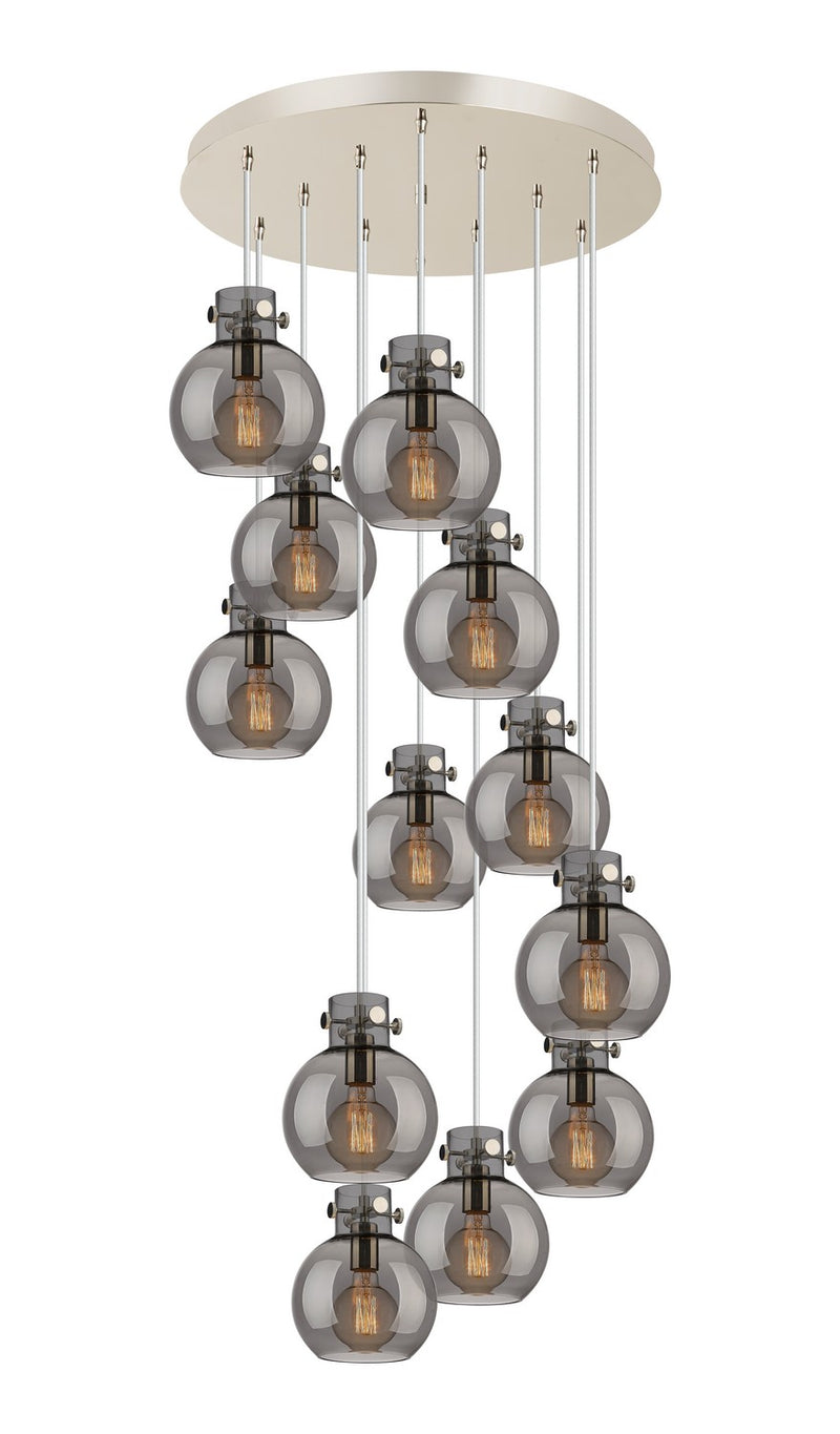 Innovations 126-410-1PS-PN-G410-8SM 12 Light Pendant, Polished Nickel