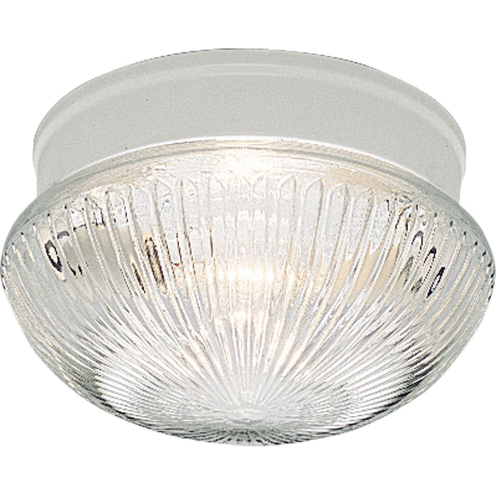 Progress Lighting P3406-30 Two Light Flush Mount, White