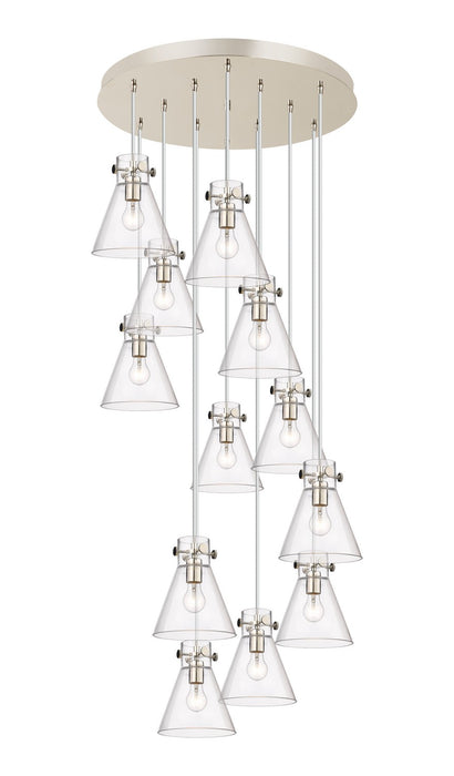 Innovations 126-410-1PS-PN-G411-8CL 12 Light Pendant, Polished Nickel
