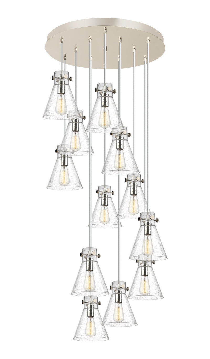 Innovations 126-410-1PS-PN-G411-8SDY 12 Light Pendant, Polished Nickel