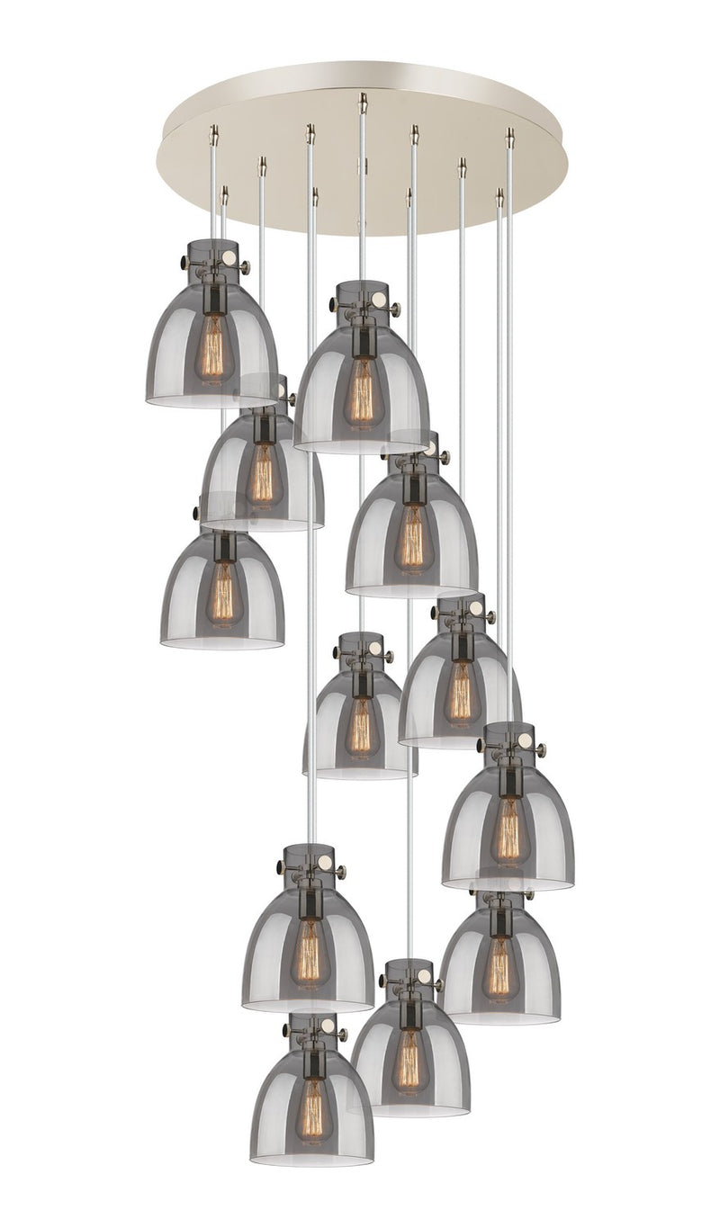 Innovations 126-410-1PS-PN-G412-8SM 12 Light Pendant, Polished Nickel