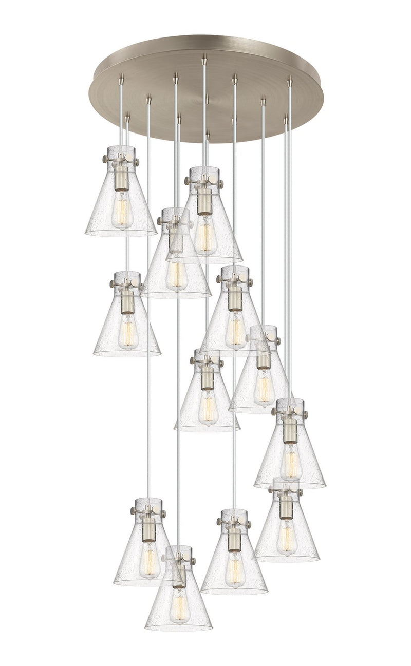 Innovations 126-410-1PS-SN-G411-8SDY 12 Light Pendant, Brushed Satin Nickel