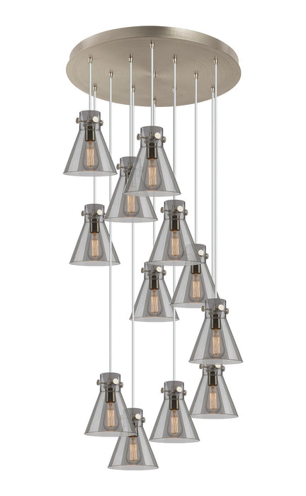 Innovations 126-410-1PS-SN-G411-8SM 12 Light Pendant, Brushed Satin Nickel
