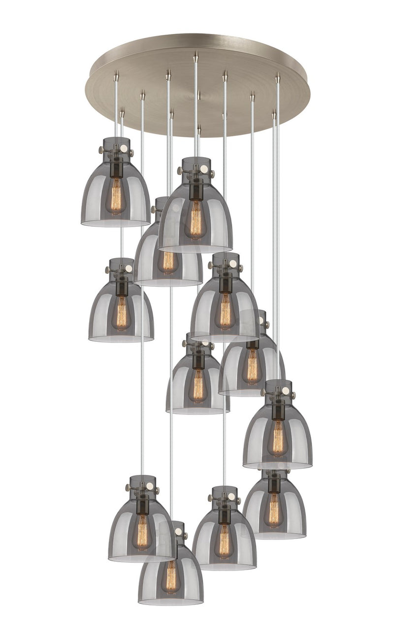 Innovations 126-410-1PS-SN-G412-8SM 12 Light Pendant, Brushed Satin Nickel