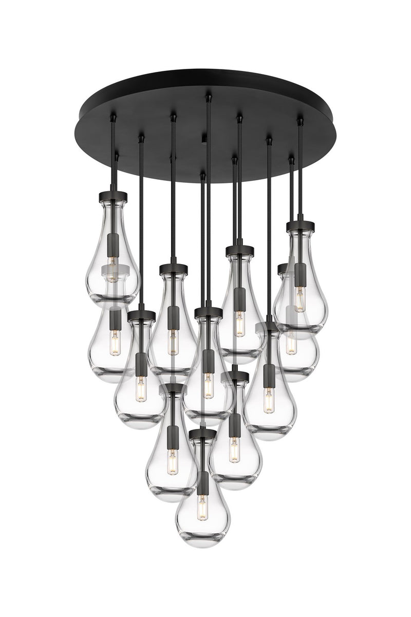 Innovations 126-451-1P-BK-G451-5CL LED Pendant, Matte Black