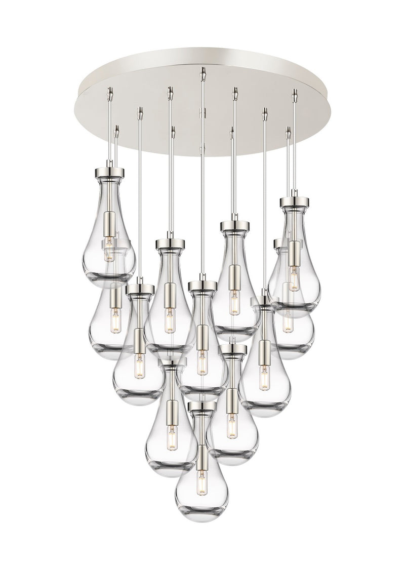 Innovations 126-451-1P-PN-G451-5CL LED Pendant, Polished Nickel