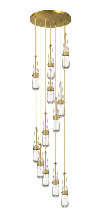 Innovations 126-452-1P-BB-G452-4CL LED Pendant, Brushed Brass