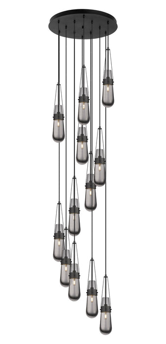 Innovations 126-452-1P-BK-G452-4SM LED Pendant, Matte Black