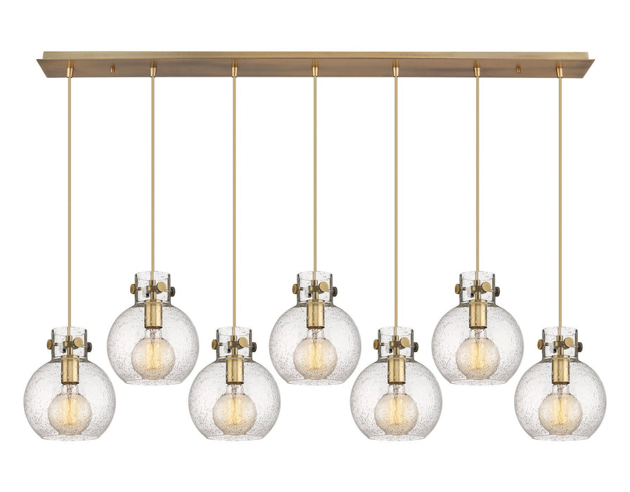 Innovations 127-410-1PS-BB-G410-8SDY Nine Light Linear Pendant, Brushed Brass