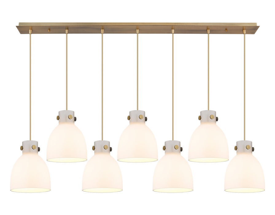 Innovations 127-410-1PS-BB-G412-8WH LED Linear Pendant, Brushed Brass
