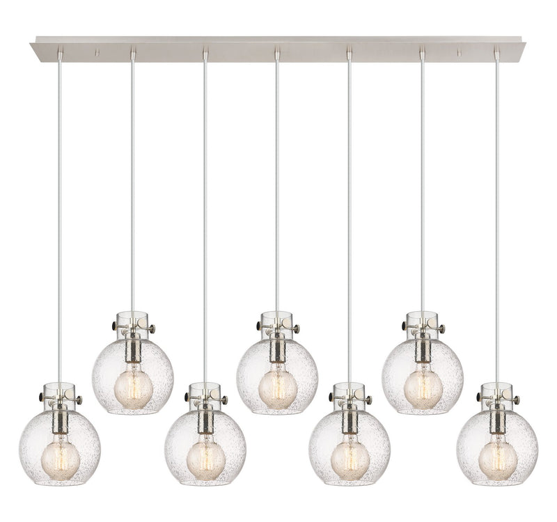 Innovations 127-410-1PS-PN-G410-8SDY Three Light Linear Pendant, Polished Nickel