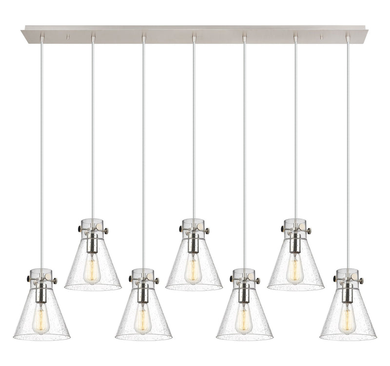 Innovations 127-410-1PS-PN-G411-8SDY Six Light Linear Pendant, Polished Nickel