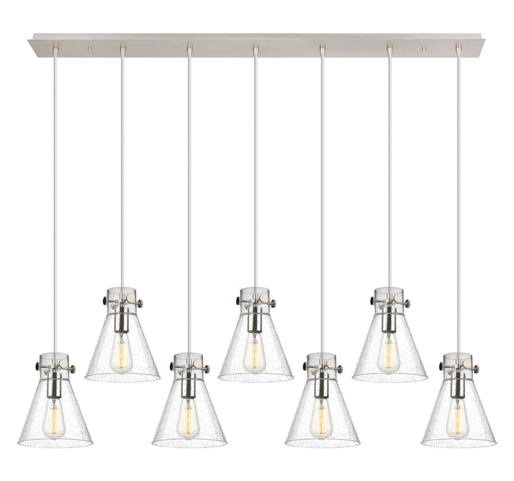 Innovations 127-410-1PS-PN-G411-8SDY Six Light Linear Pendant, Polished Nickel
