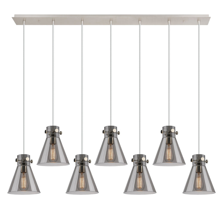 Innovations 127-410-1PS-PN-G411-8SM Nine Light Linear Pendant, Polished Nickel