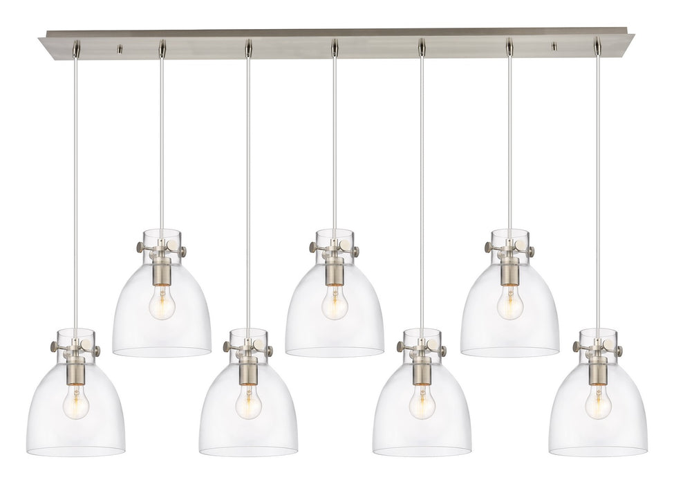 Innovations 127-410-1PS-SN-G412-8CL Two Light Linear Pendant, Brushed Satin Nickel
