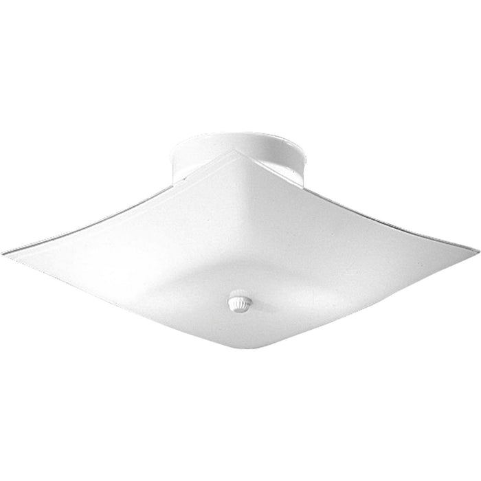 Progress Lighting P4961-30 Two Light Flush Mount, White