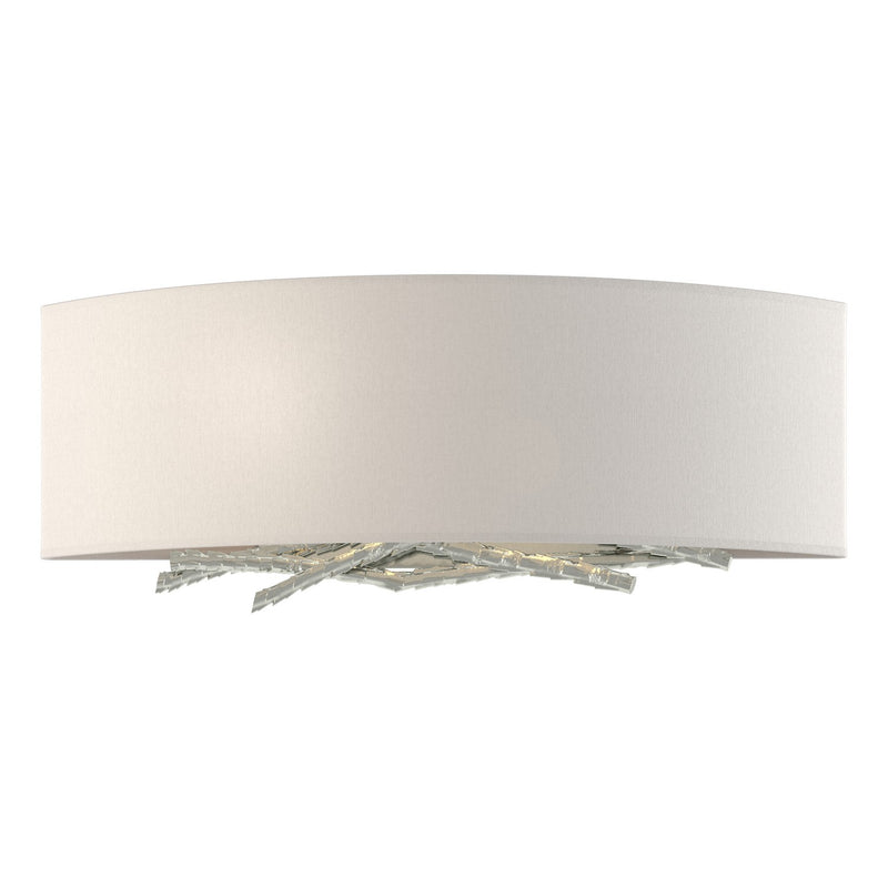 Hubbardton Forge 207660-SKT-85-SE1692 LED Wall Sconce, Sterling