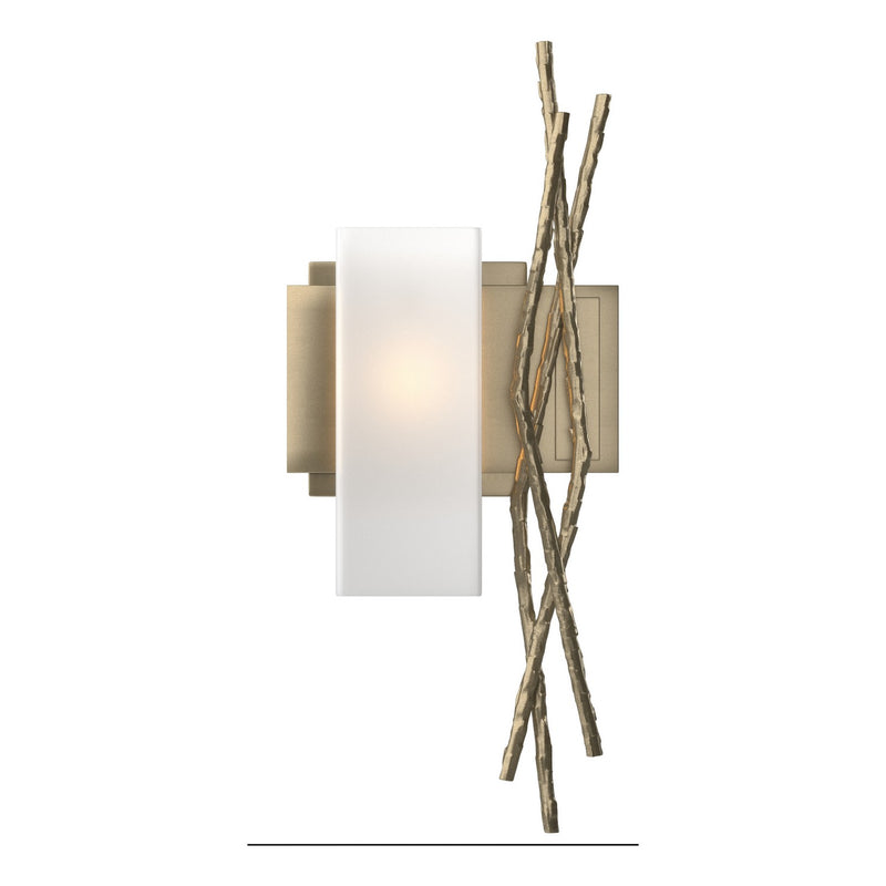 Hubbardton Forge 207670-SKT-LFT-84-GG0351 One Light Wall Sconce, Soft Gold