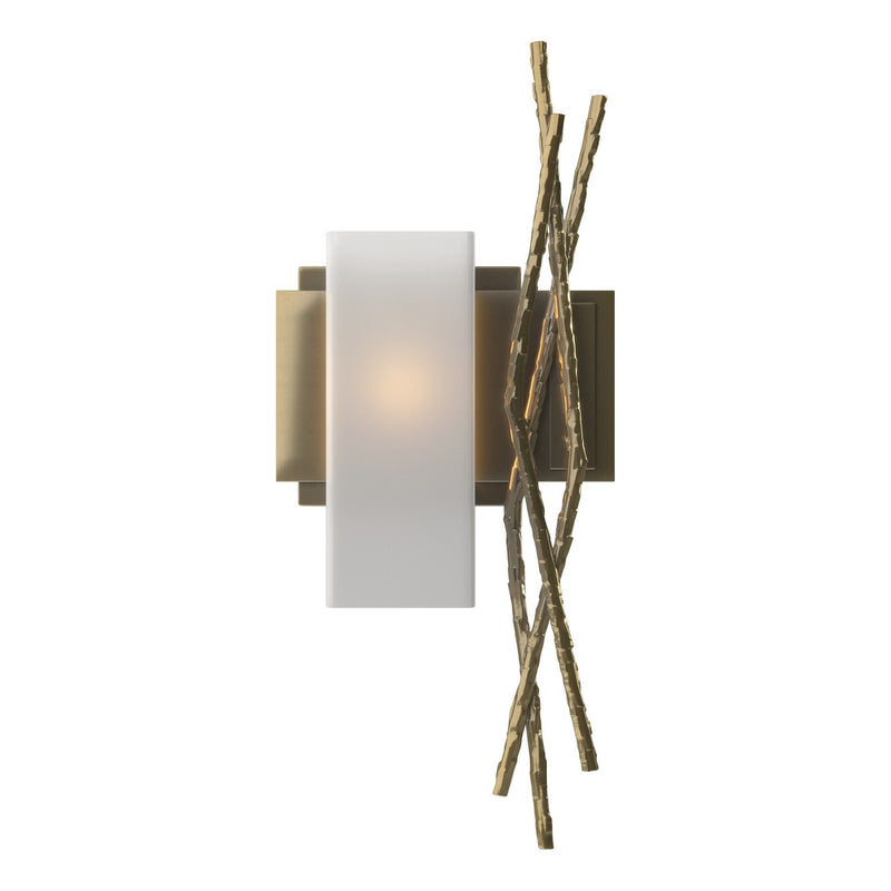 Hubbardton Forge 207670-SKT-LFT-86-GG0351 One Light Wall Sconce, Modern Brass
