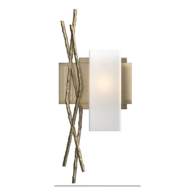 Hubbardton Forge 207670-SKT-RGT-84-GG0351 One Light Wall Sconce, Soft Gold