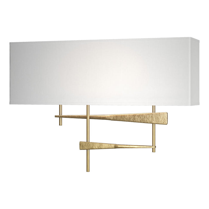 Hubbardton Forge 207675-SKT-86-SF1606 LED Wall Sconce, Modern Brass